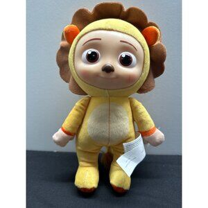 CoComelon JJ In Lion Costume Plush Doll Stuffed Animal Toy Hard Face 10” For Kid